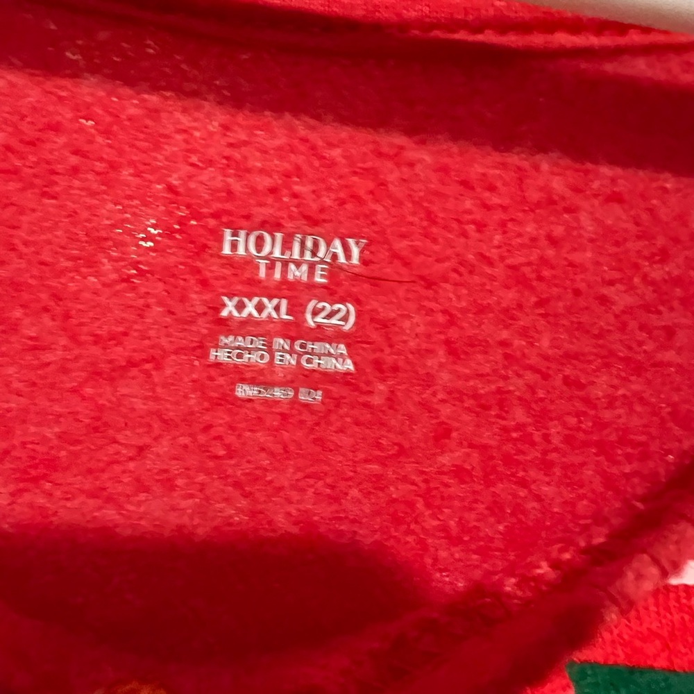 Holiday Time Festive Red Apparel - Picture 3 of 3